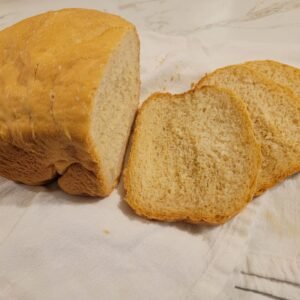 Bread machine homemade sandwhich bread.