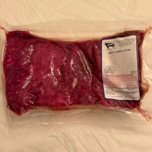 Cubed Steak locally raised.