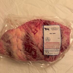 Beef heart raised locally at Clearbrook Angus Farms.