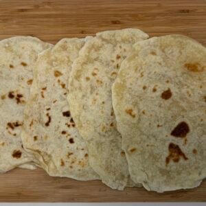 Sourdough tortilla shells made by a local baker